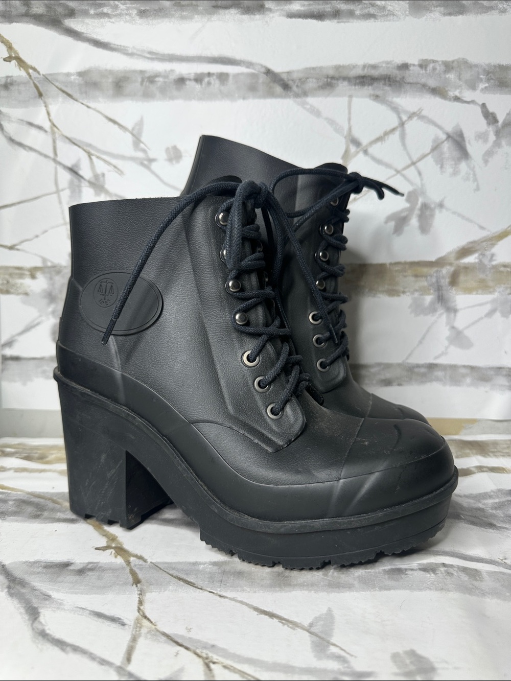 Hunter High Heel Commando Rain Boots
